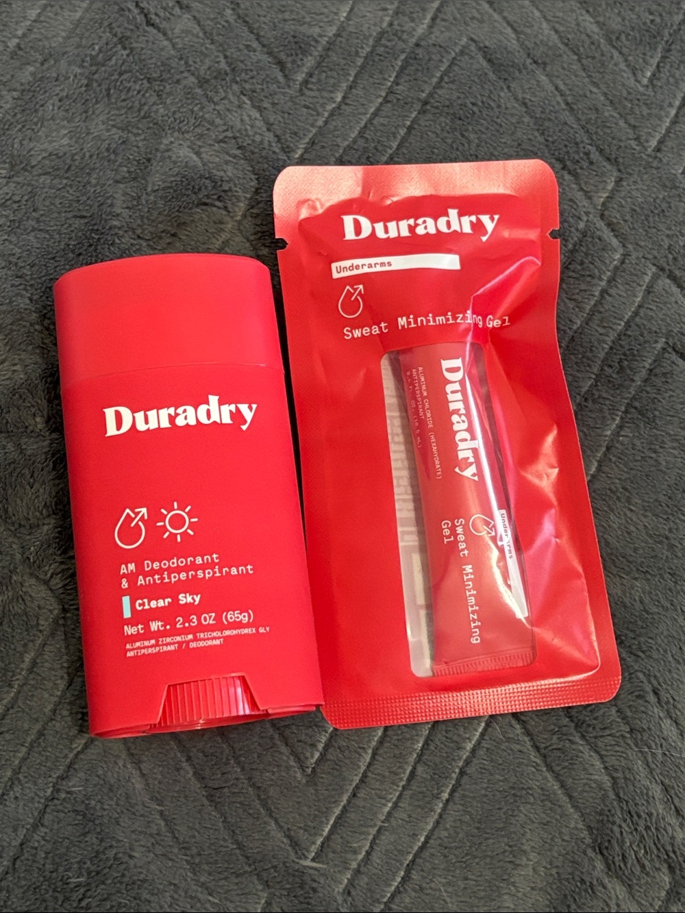 Duradry deodorant and gel